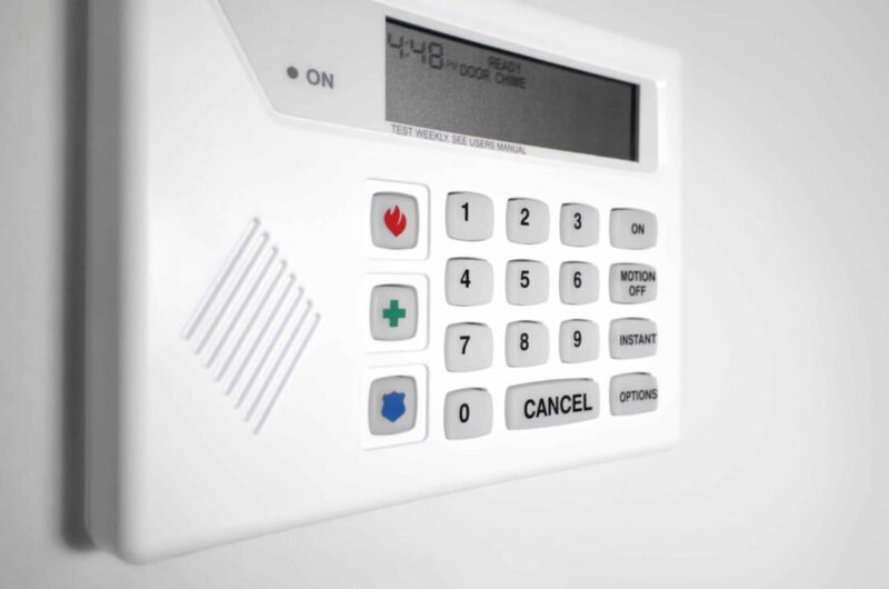 Clavier de commande pour alarme intrusion